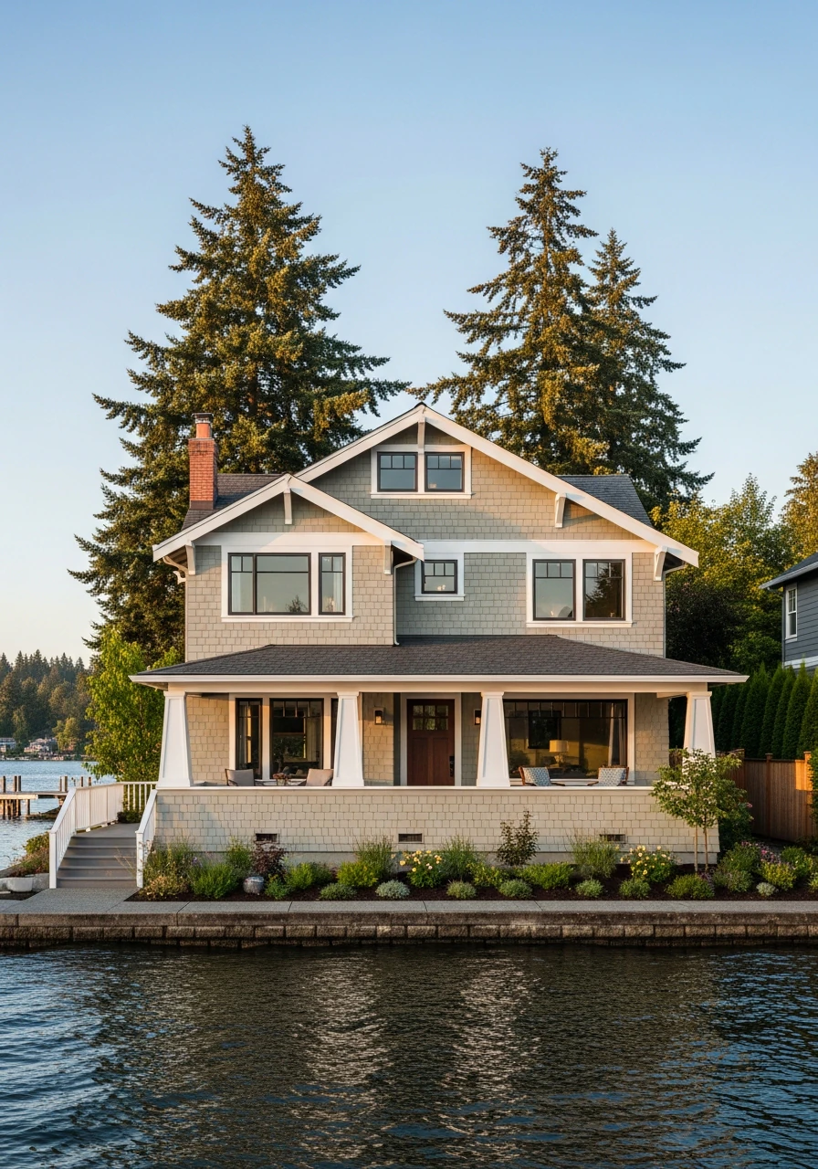 Waterfront home on Lake Washington